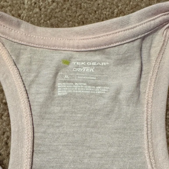 Tek Gear Soft Pink Racerback Tank Top - Picture 3 of 6